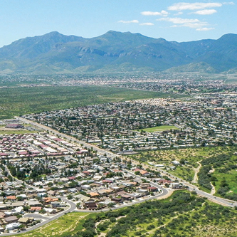 Aerial view of Sierra Vista