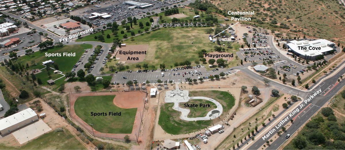 Aerial Schematic of Vets Park