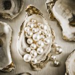 Pearls in oyster,