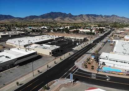 Aerial view of the west end of Sierra Vista