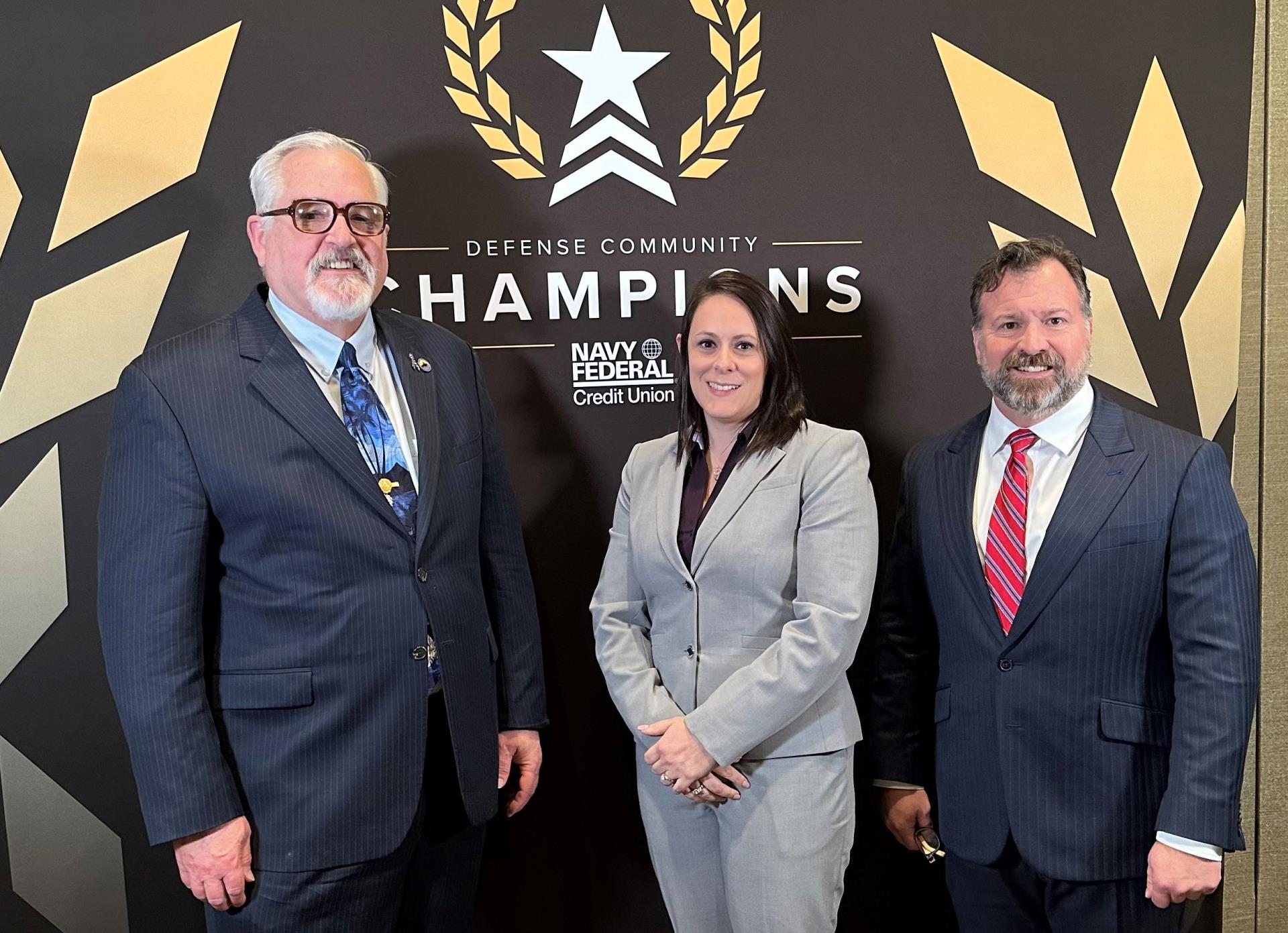 Mayor Rick Mueller Dianna Cameron and Tony Boone