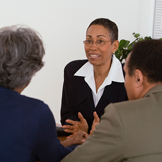 Executives at a meeting